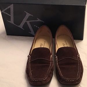 Brown driving shoes